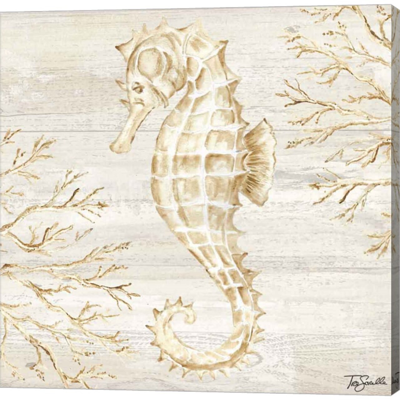 Calm Shores III by Tre Sorelle Studios 12" x 12" Canvas Wall Art